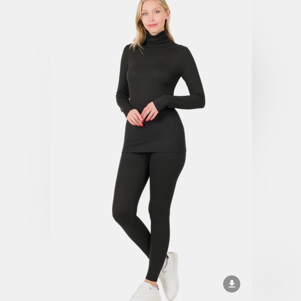 #239 LOUNGE SET LEGGINGS AND TURTLE NECK